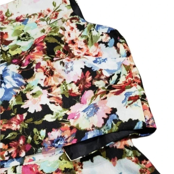 Gabby Skye Multicolor 2 Piece Watercolor Floral A-line Tank Dress with Top 8 - Picture 4 of 6